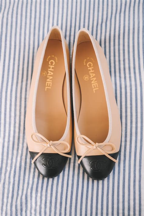 chanel cap toe ballet flats.